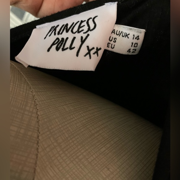 Princess Polly Calla Black Cutout Bodysuit 2 piece - Picture 4 of 5